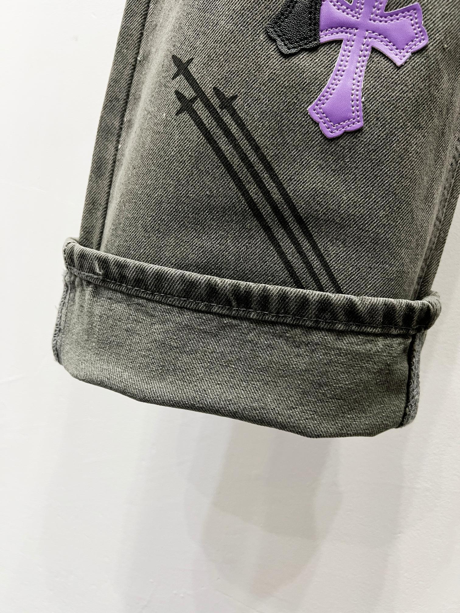 EXCLUSIVE STENCIL CROSS PATCH DENIM