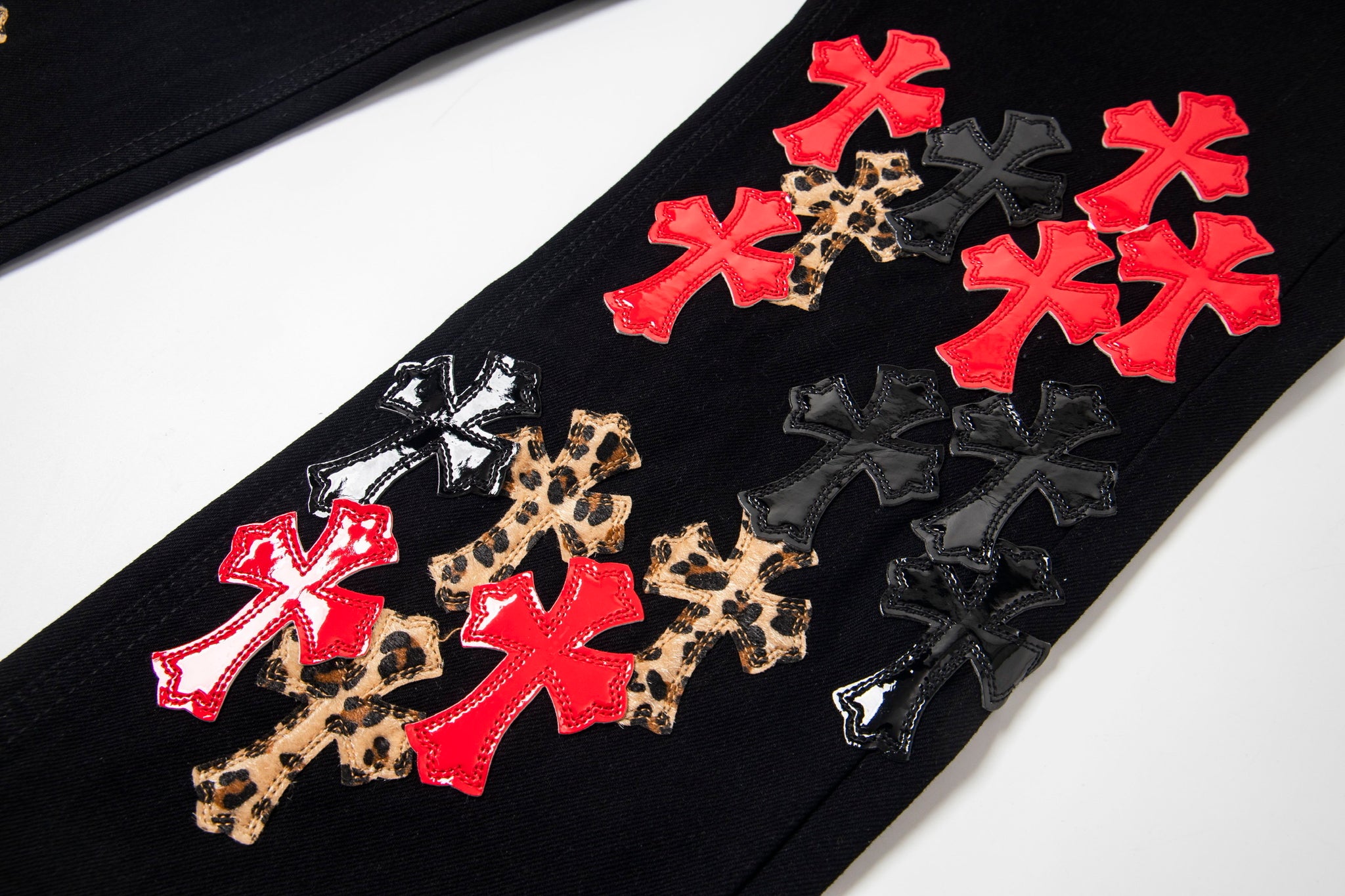 EXCLUSIVE ST. BARTH CITY CROSS PATCH DENIM