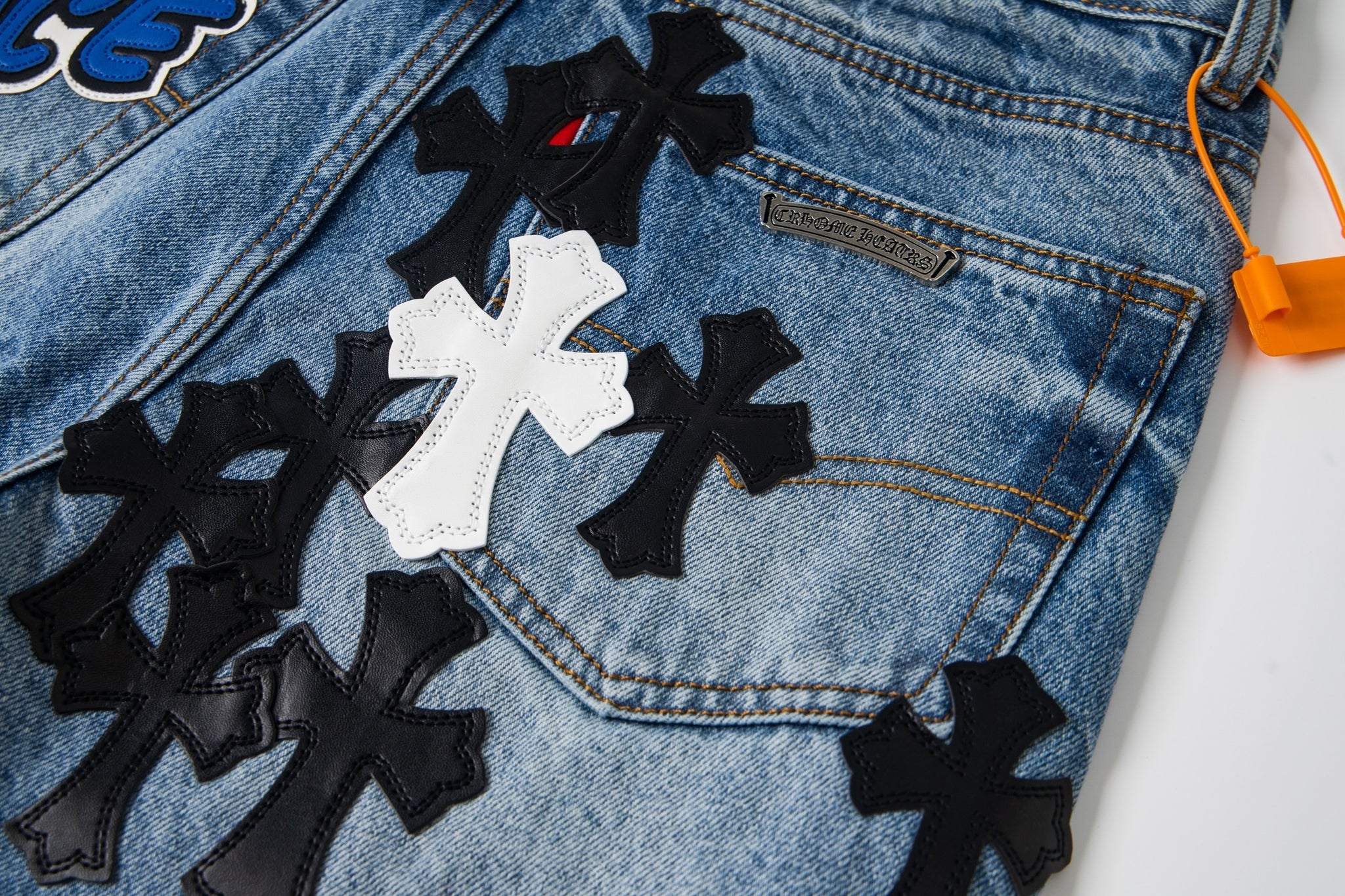 EXCLUSIVE SEX CROSS PATCH DENIM