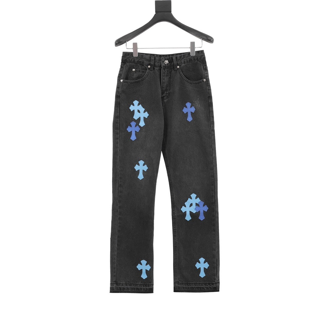 EXCLUSIVE CROSS PATCH DENIM