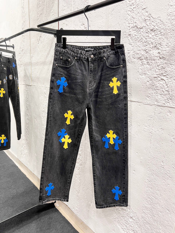EXCLUSIVE NEW YORK CITY CROSS PATCH DENIM
