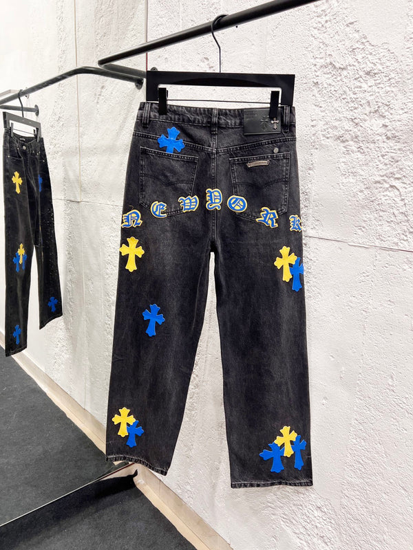 EXCLUSIVE NEW YORK CITY CROSS PATCH DENIM