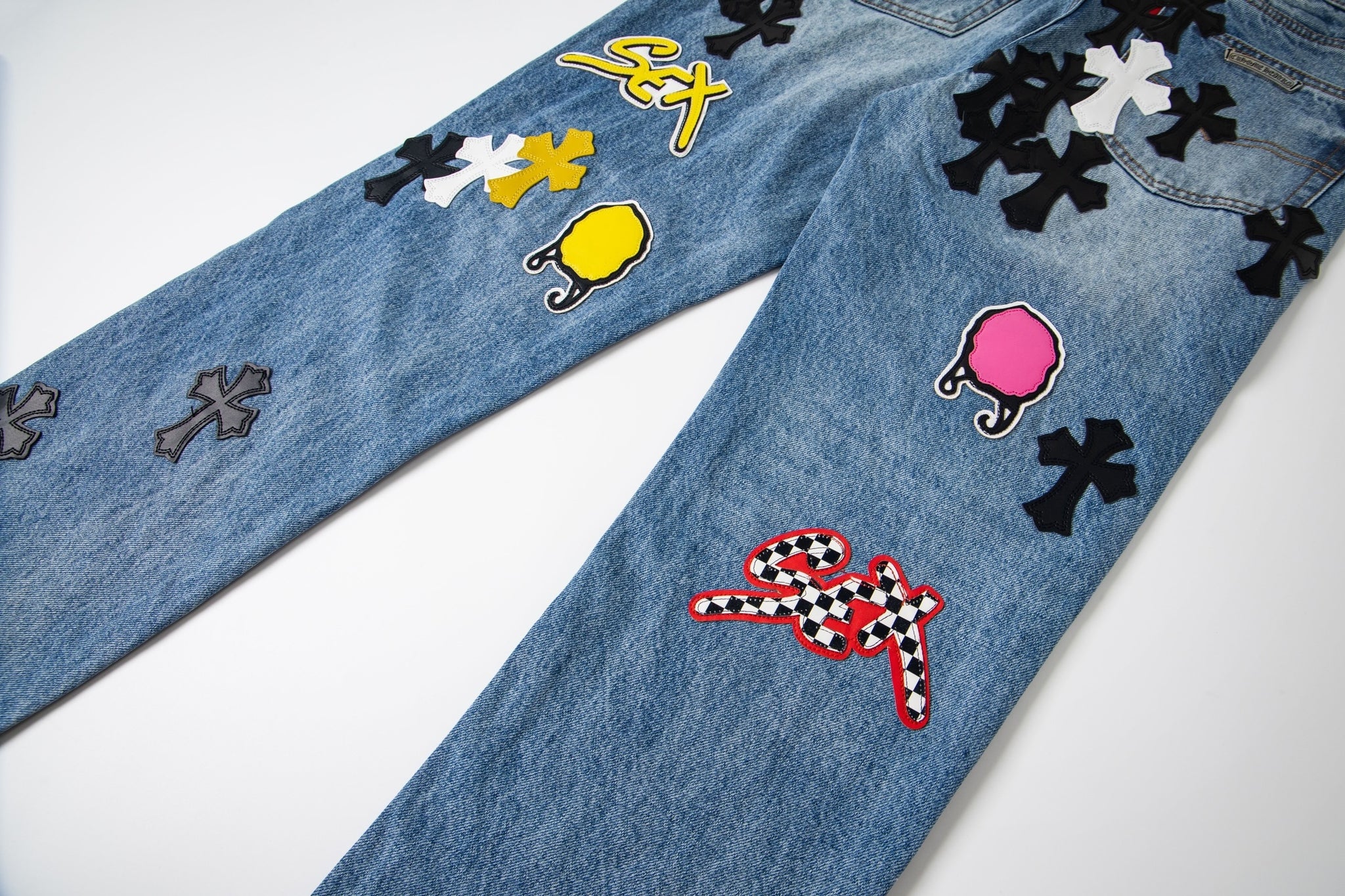 EXCLUSIVE SEX CROSS PATCH DENIM