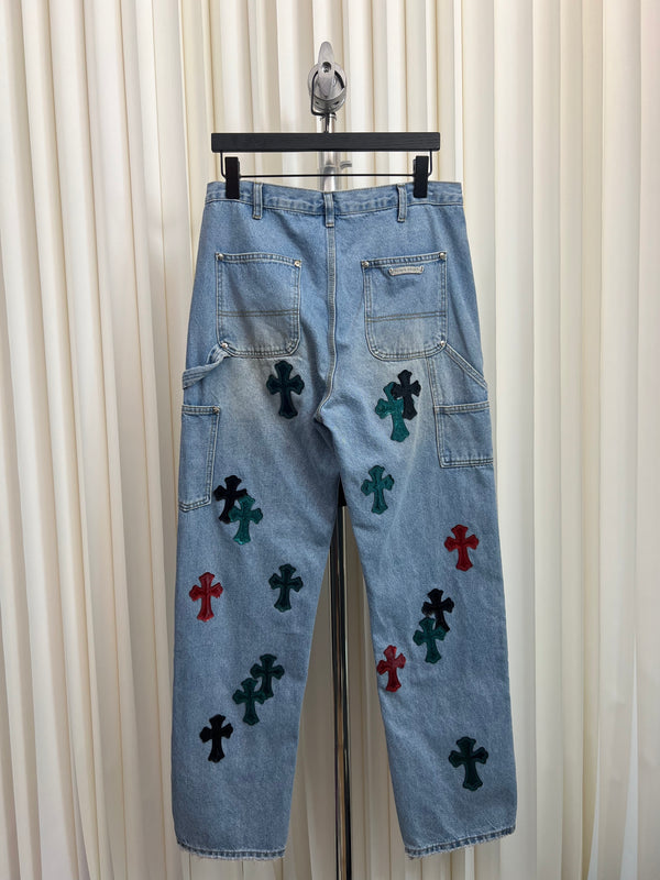 CROSS PATCH CARGO DENIM