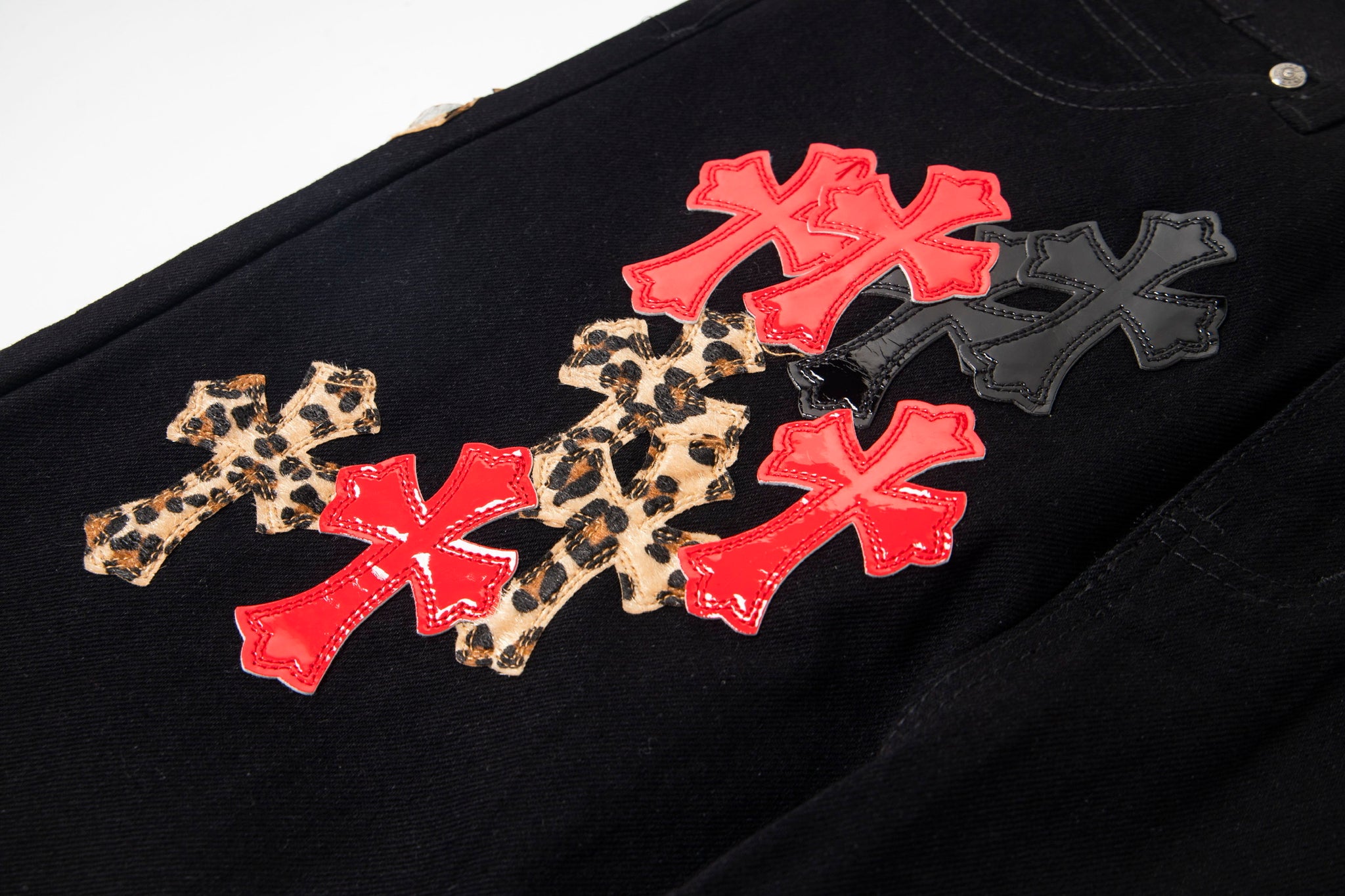 EXCLUSIVE ST. BARTH CITY CROSS PATCH DENIM