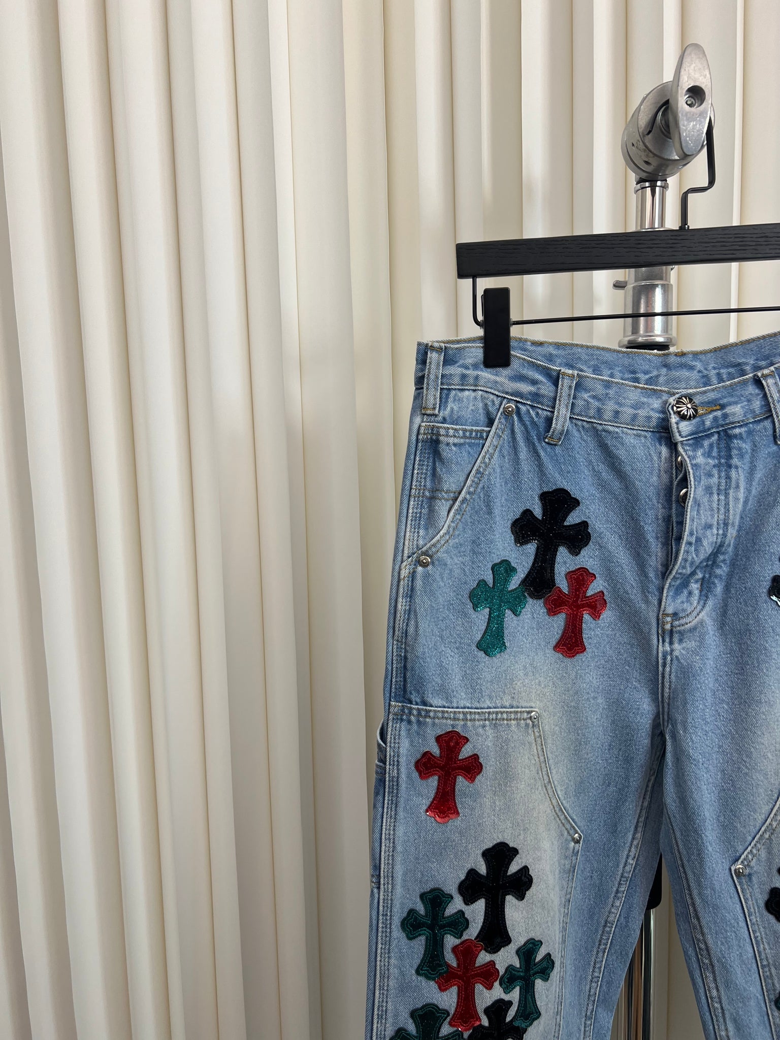 CROSS PATCH CARGO DENIM