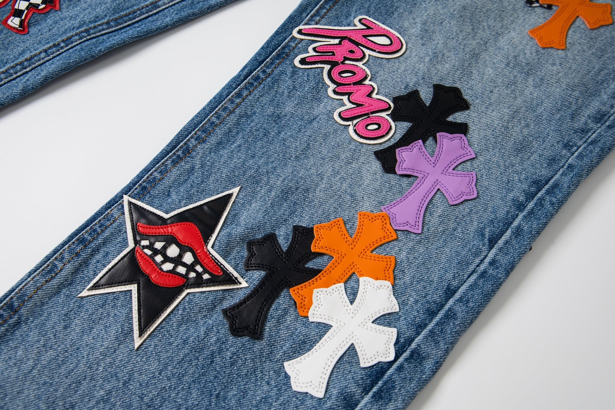 EXCLUSIVE SEX CROSS PATCH DENIM
