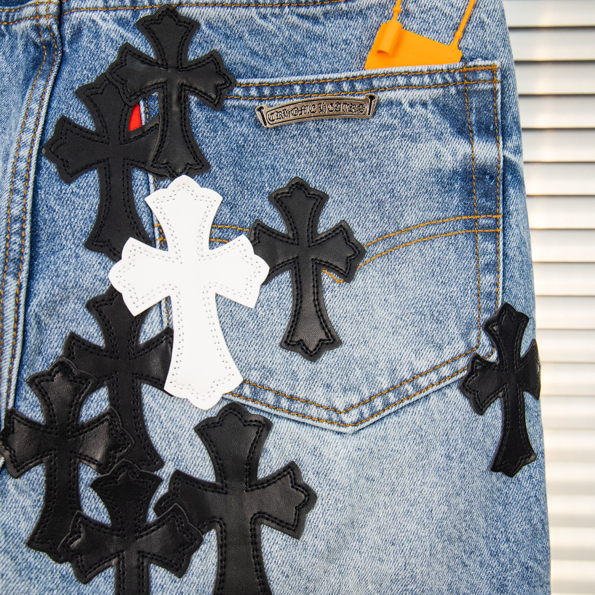 EXCLUSIVE SEX CROSS PATCH DENIM