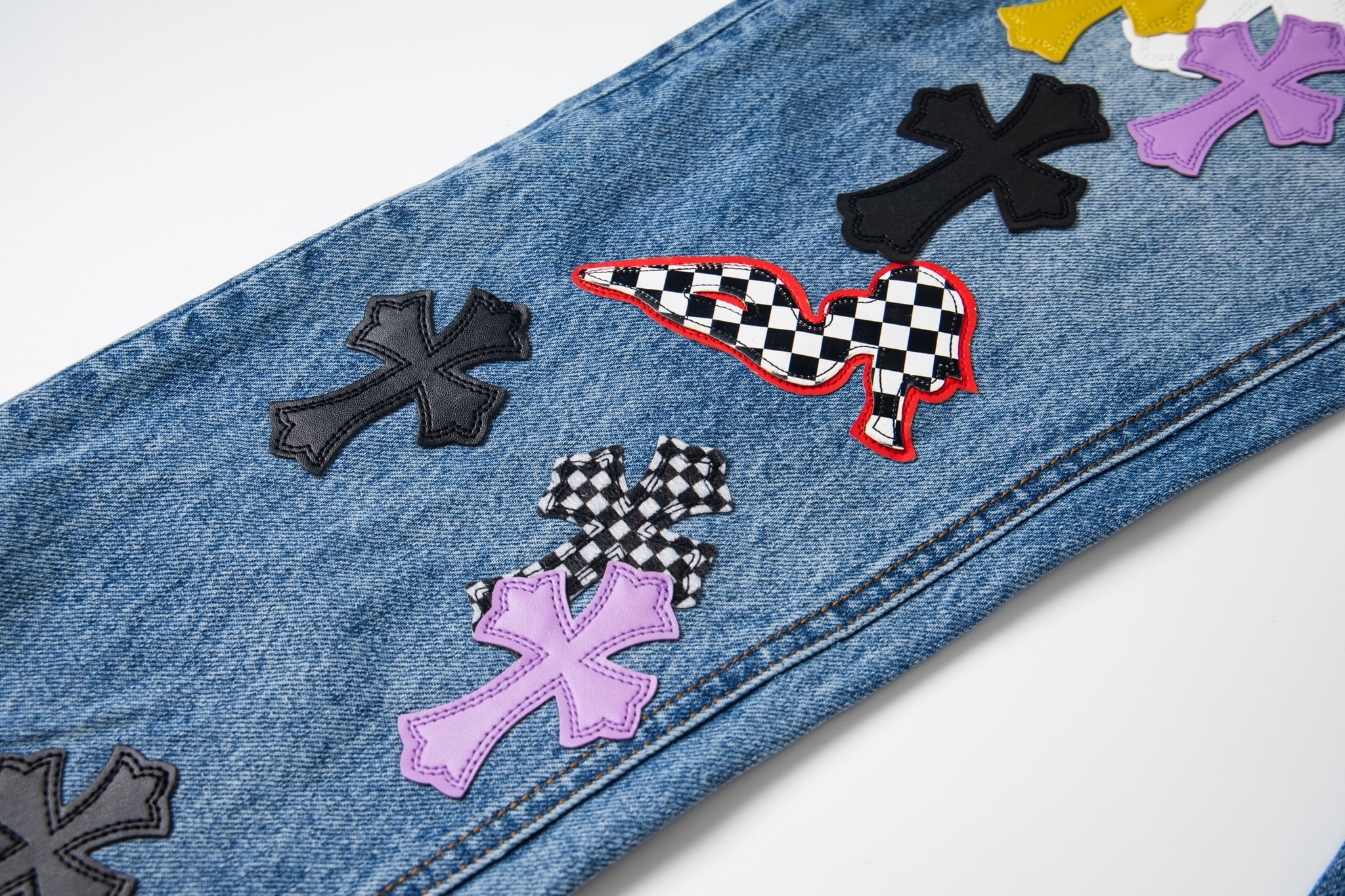 EXCLUSIVE SEX CROSS PATCH DENIM